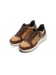 Baskets bicolores beiges et marron ARA