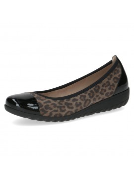 Ballerines noires léopard CAPRICE