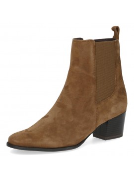 Bottines taupe en cuir avec élastique CAPRICE
