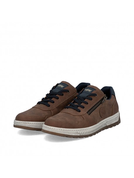 Baskets pour homme marron faciles à enfiler RIEKER