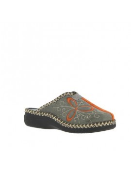 Pantoufles oranges à motifs LA MAISON DE L’ESPADRILLE