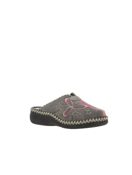 Pantoufles roses à motifs LA MAISON DE L’ESPADRILLE