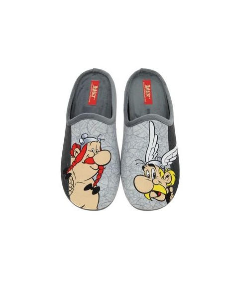 Pantoufles Astérix grises LA MAISON DE L’ESPADRILLE