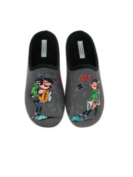 Pantoufles gaston Lagaffe grises LA MAISON DE L’ESPADRILLE