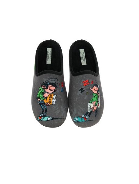 Pantoufles gaston Lagaffe grises LA MAISON DE L’ESPADRILLE