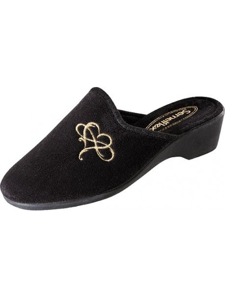 Chaussons à talons noirs SEMELFLEX