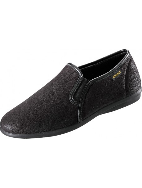 Pantoufles noires Matteo SEMELFLEX