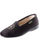 Chausson Daisie Noire motif fleur SEMELFLEX