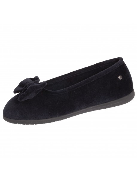 Chaussons ballerines bleu marine ISOTONER