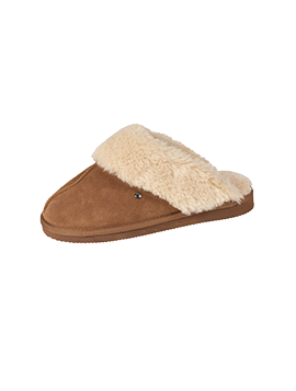 Pantoufles marron fourrées ISOTONER