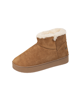 Chaussons boots fourrés marron ISOTONER