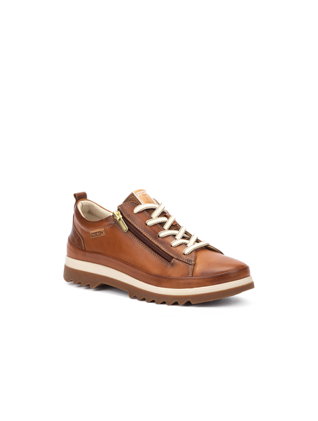 Baskets à lacets fermeture éclair marron PIKOLINOS