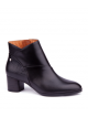 Bottines à talons cuir noire PIKOLINOS