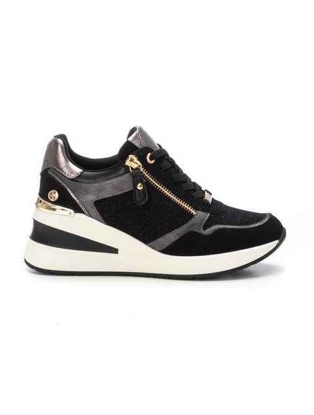 Baskets montantes noires femme fermeture éclair XTI