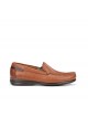 Mocassins, Fluchos, homme, cuir, modèle tornado 8682, camel (Miclaure)