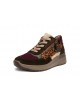 ARA Garda – Baskets compensées femme marron, bordeaux et léopard