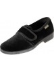 Semelflex Cleo 2 – Chaussons femme à scratch noirs