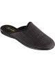 Semelflex Merlin – Mules homme grises à carreaux