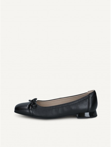 Caprice 9-22104-41 – Ballerines femme noires à nœud
