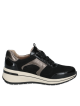 Caprice 9-23300-44 – Baskets compensées femme noires et bronze
