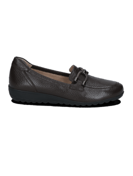 Caprice 9-24300-47 – Mocassins femme noirs en cuir souple