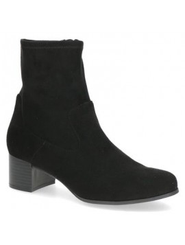 Caprice 9-25316-41 – Bottines femme noires stretch à talon