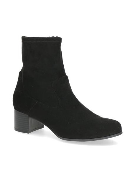 Caprice 9-25316-41 – Bottines femme noires stretch à talon