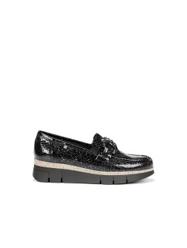 Dorking India – Mocassins femme marron vernis