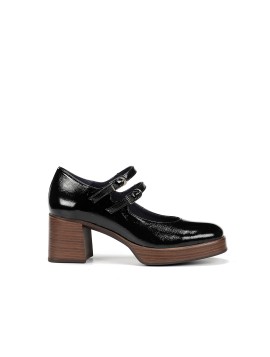 Dorking Cristel – Babies femme noires vernies à talon