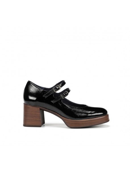 Dorking Cristel – Babies femme noires vernies à talon