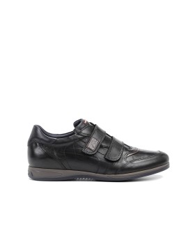 Fluchos Daniel 9262 – Chaussures homme noires à double scratch
