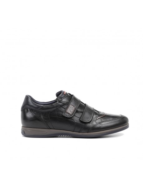 Fluchos Daniel 9262 – Chaussures homme noires à double scratch