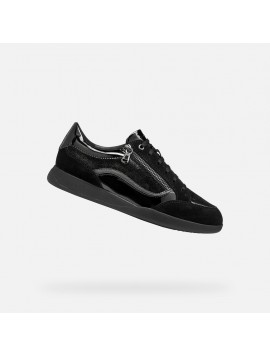Geox Maryemy – Baskets femme noires à zip