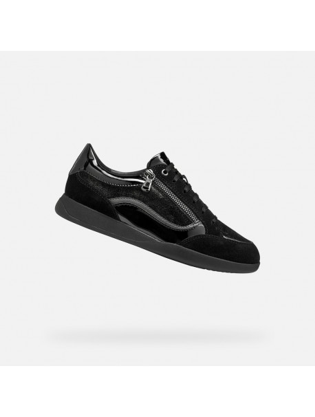 Geox Maryemy – Baskets femme noires à zip