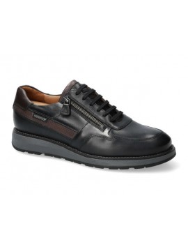 Mephisto Remi – Baskets homme noires en cuir à zip