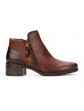 Pikolinos Malaga W6W-8648 – Bottines femme marron à talon et zip