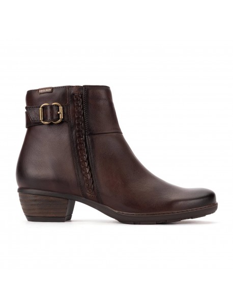 Pikolinos Utiel W7P-8501 – Bottines femme marron à boucle