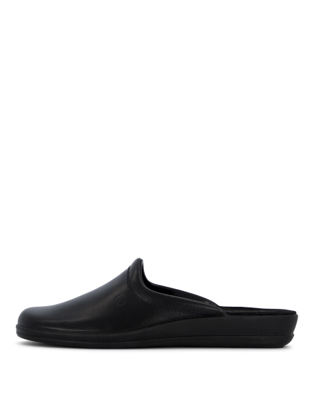 Mules homme Rohde Lekeberg en cuir noir