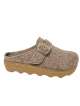 Sabots femme Rohde Foggia-D en feutre beige à boucle