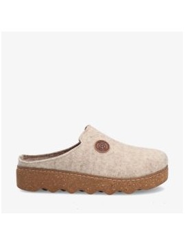 Sabots femme Rohde Foggia-D en feutre beige clair