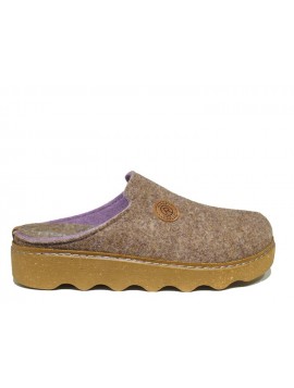 Sabots femme Rohde Foggia-D en feutre taupe