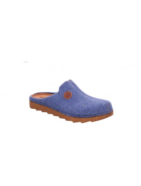 Pantoufles homme Rohde Foggia-H en feutre bleu