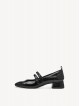 Tamaris 22318-43-007 – Escarpins femme vernis noirs à brides