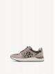 Tamaris 23784-47-344 – Baskets femme beiges motif léopard à zip