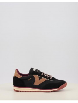 Victoria 1158113 – Baskets femme noires et roses