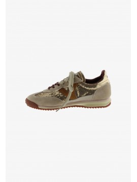Victoria 1158119 – Baskets femme beiges à sequins dorés