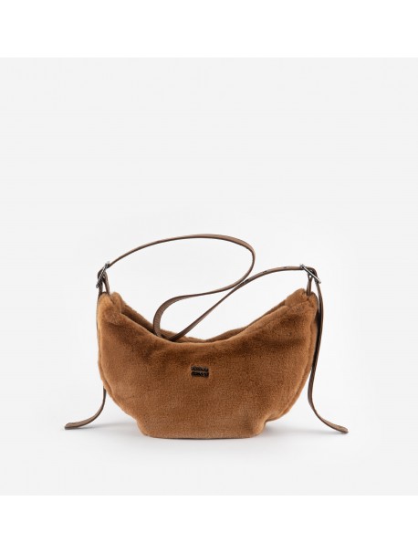 Victoria 9126002 – Sac bandoulière camel en fausse fourrure