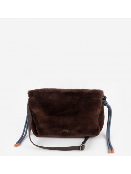 Victoria 9126003 – Sac bandoulière marron en fausse fourrure