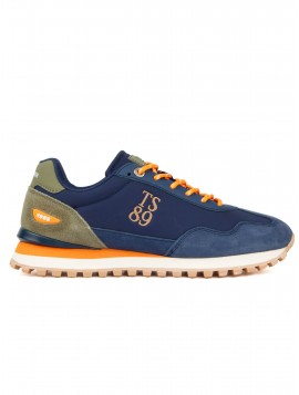 Teddy Smith 121000 – Baskets homme bleu marine et kaki