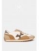 Teddy Smith 121131 – Baskets femme beiges et camel